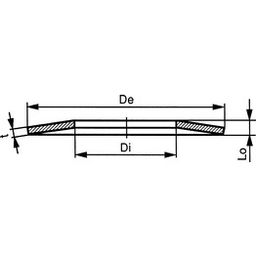 Phosphated Washer, Metric - Spring Steel - Disc Spring - DIN2093C thumbnail-1