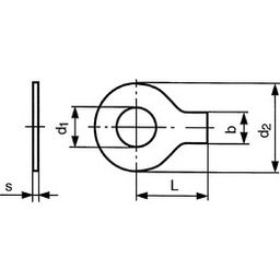 Long Tab Washer, Metric - A2 Stainless Steel - DIN 93 thumbnail-2