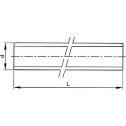 Screwed Studding, Metric - A2 Stainless - Grade 70 - Threaded Rod - DIN 975  thumbnail-2