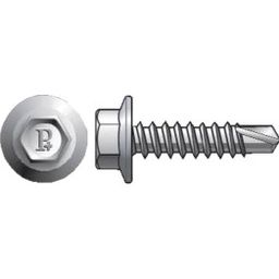 Self Drilling Screw, Metric - BZP (Bright Zinc Plated) - Hexagon Washer Head - DIN 7504 K thumbnail-0