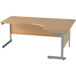 Satellite Office Furniture: Single Cantilever Crescent Workstations
 thumbnail-1