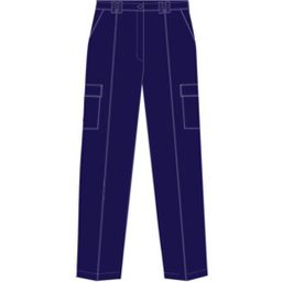 Ladies Cargo Trousers, Navy - T28 thumbnail-0