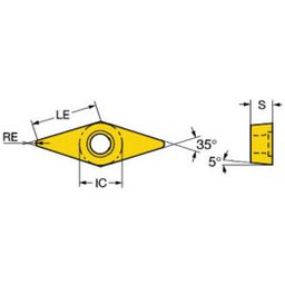 VBMT Turning Inserts Grade H13A thumbnail-1