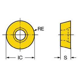 R300 CoroMillⓇ 300 Milling Inserts, Grade 2030 thumbnail-1