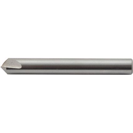 90°, Countersink, 3/16in., Straight Shank, 1 fl, High Speed Steel