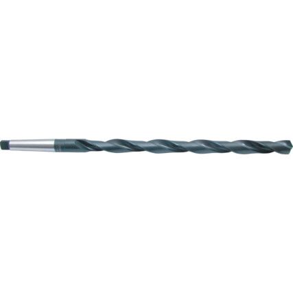 Taper Shank Drill, MT1, 6mm, High Speed Steel, Extra Length