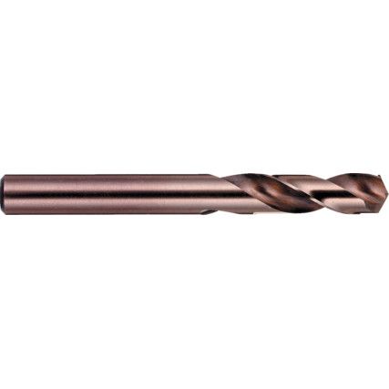 A117, Stub Drill, 1/8in., Cobalt High Speed Steel, Bronze