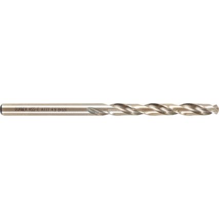 A777, Jobber Drill, 4.9mm, Normal Helix, Cobalt High Speed Steel, Bronze