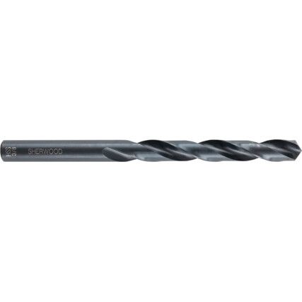 Jobber Drill,  3/8in., Normal Helix, High Speed Steel, Black Oxide