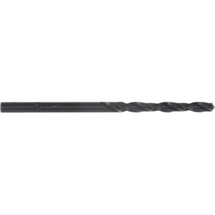 Jobber Drill,  1/8in., Normal Helix, High Speed Steel, Black Oxide