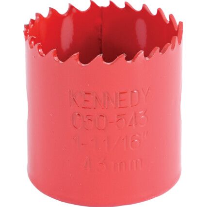 Holesaw, 43mm x 28.5mm, Bi-metal