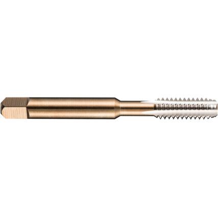 E515, Taper Tap, 3/8in.- 16, UNC, Straight Flute, High Speed Steel, Bright