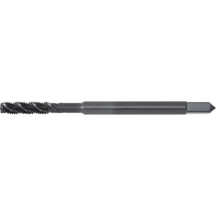 1066-SFT, Machine Tap, M3 x 0.5mm, Metric Coarse, Spiral Flute, High Speed Steel, Steam Tempered