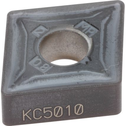 CNMG 120408MP, Turning Insert, Grade KC5010, Carbide, 80° Rhombic