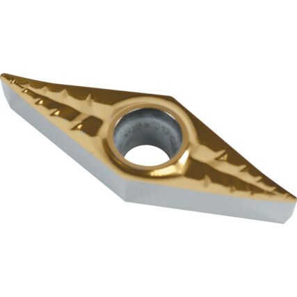 VCGX 110302-ALC, Turning Insert, Grade K10C, Carbide, 35° Rhombic