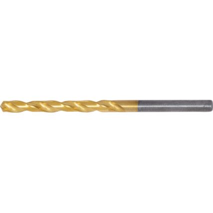 Jobber Drill, 5mm, Normal Helix, Cobalt High Speed Steel, TiN