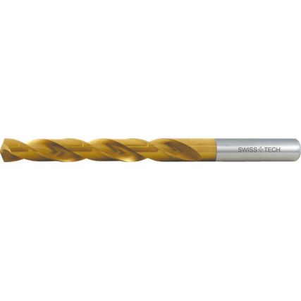 Jobber Drill, 12mm, Normal Helix, Cobalt High Speed Steel, TiN