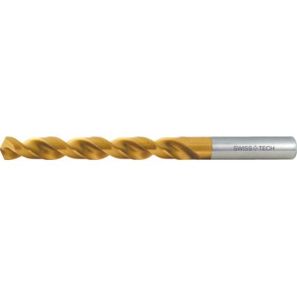 Jobber Drill, 12mm, High Helix, Cobalt High Speed Steel, TiN