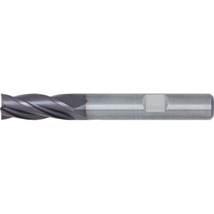 5532, End Mill, Regular, Weldon Flat Shank, 8mm, Carbide, Fire