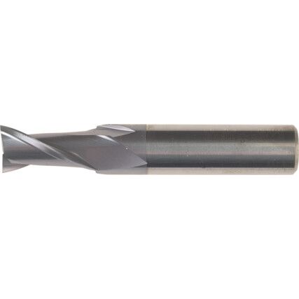 Series 45, Short Series, Slot Drill, 12mm, 2 fl, Plain Round, Carbide, TiCN