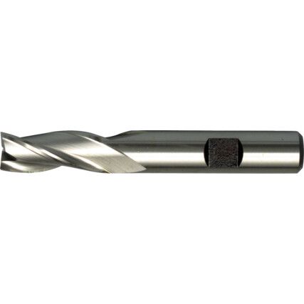 6, Regular, Slot Drill, 8mm, 3fl, Weldon Flat Shank, Cobalt High Speed Steel, Uncoated