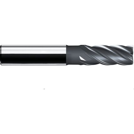 6.0MM 5 FLUTE 0.50 RADIUS VARI HELIX TIALN COATED CARBIDE END MILL