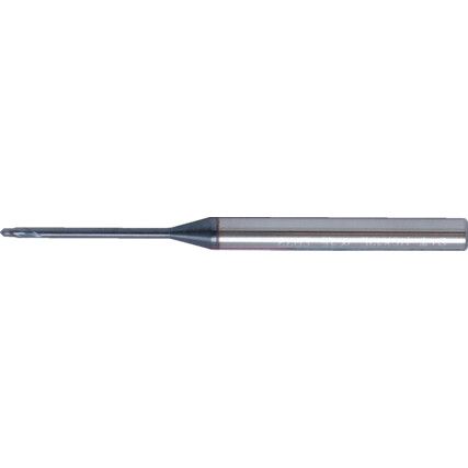 73, End Mill, Long, 2mm, Plain Round Shank, 2fl, Carbide, AlTiN