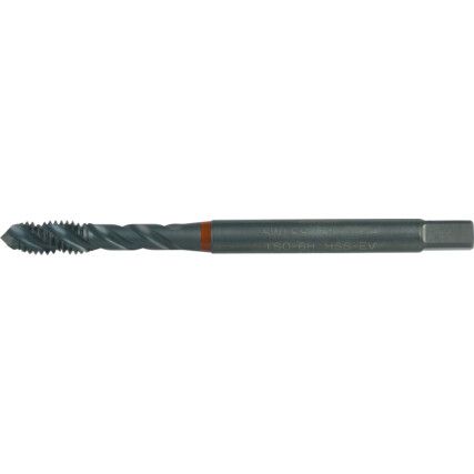 Machine Tap, M5 x 0.8mm, Metric Coarse, Spiral Flute, Vanadium High Speed Steel, Steam Tempered, Red