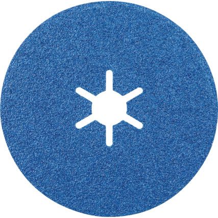 siaron 4819, Fibre Disc, 100 x 16mm, Star Shaped Hole, P60, Zirconia