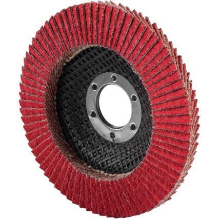 CERAMIQ, Flap Disc, 115 x 22.23mm, Conical (Type 29), P40, Ceramic