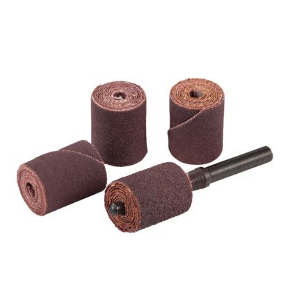 Cartridge Roll, Straight, 25 x 6mm, P80, Aluminium Oxide