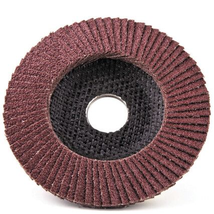 Flap Disc, DL0097, 115 x 22.23mm, Conical (Type 29), P60, Aluminium Oxide