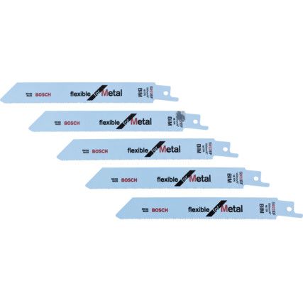 S 922 EF Flexible for Metal Sabre Saw Blades 150 x 19 x 0.9mm (2608656015) PK-5