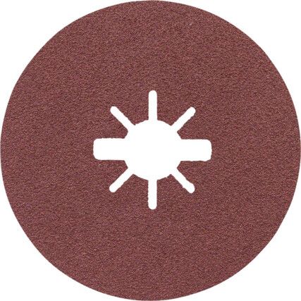 Fibre Disc, G60R444, 115mm x 22mm, Star Shaped Hole, P60, Aluminium Oxide