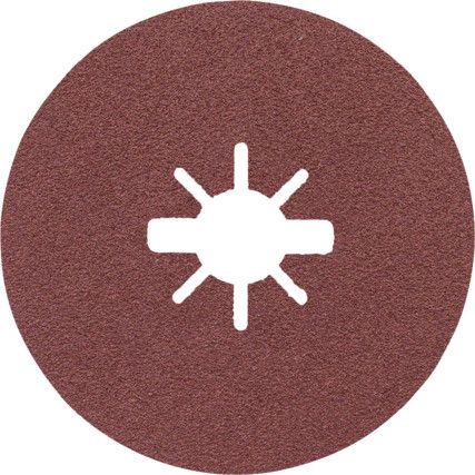 Fibre Disc, G80R444, 115mm x 22mm, Star Shaped Hole, P80, Aluminium Oxide