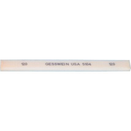 OT5104, Gesswein Stone, Rectangular, Aluminium Oxide, 120 Grit, 13 x 6 x 150mm