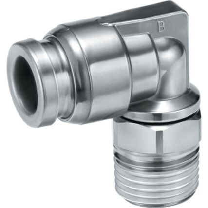 KQG2L04-M5 STAINLESS ELBOW FITTING 4mm M5