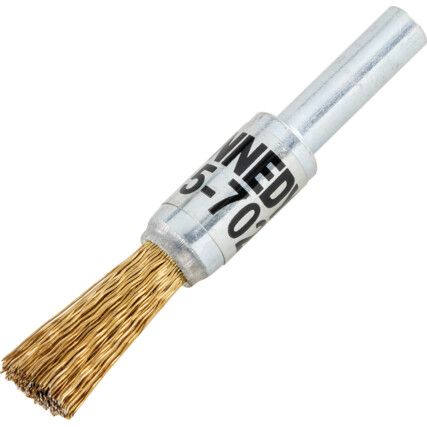 12mm 30SWG FLAT END DE-CA RB BRASS COATED BRUSH