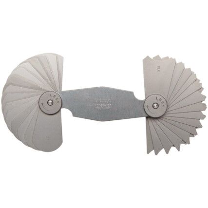 186-107 15.5-25mm (30PAIR OF LEAVES) RADIUS GAUGE