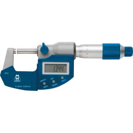 MW201-01DAB DIGITAL EXT. MICROMETER 0.25mm/0.1"