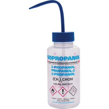 WASH BOTTLE, MULTILINGUAL 500ml - ISOPROPANOL