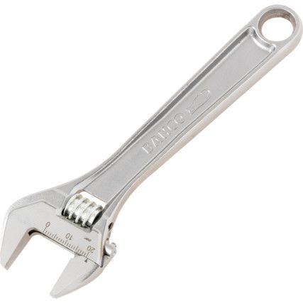 Adjustable Spanner, Steel, 6in./155mm Length, 20mm Jaw Capacity