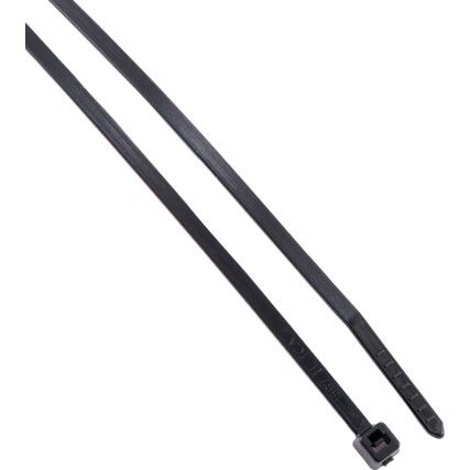 Cable Ties, For Higher Fire-Protection, Black 100x2.5mm (Pk-100)