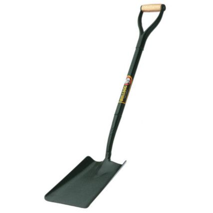 Square Mouth Shovel, 1020mm Overall Length, Metal YD Handle, Steel Blade