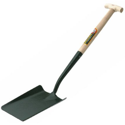 Taper Mouth Shovel, Steel, T-Grip, 945mm