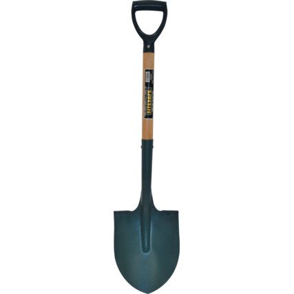 Round Mouth Shovel, Manganese Carbon Steel Blade, D-Grip, 1000mm