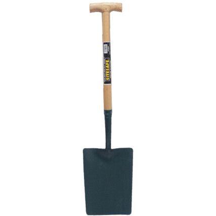 Taper Mouth Shovel, Carbon Steel Blade, T-Grip Handle, Non Telescopic, Not Insulated