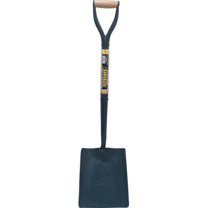 Square Mouth Shovel, Solid Socket, Carbon Steel, D-Grip, 980mm