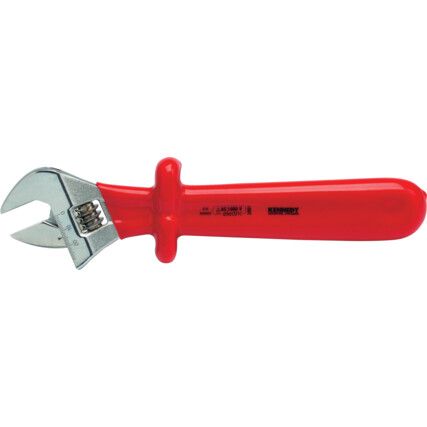 Single End, Insulated Adjustable Spanner, 200mm, Metric