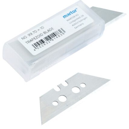 Replacement Trapezoid Blade for Secupro Maxisafe Knifes, Pack of 10, 99.70